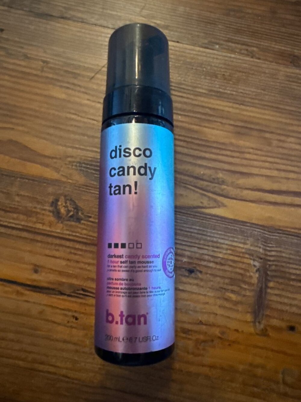 b.tan  Disco Candy Glow Self-Tanning Mousse - 6.7oz Vegan Bronzer New
